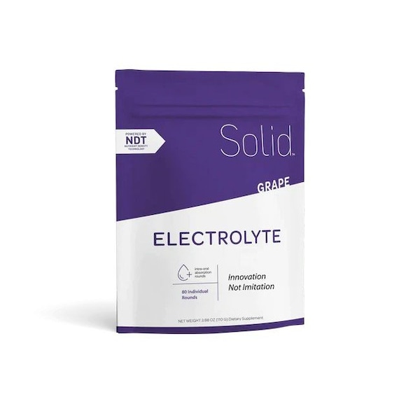 Solid.H Solid Hydration Grape Electrolytes deliver fast, convenient hydration with compact, easy-to-use rounds. EGC685594 - main