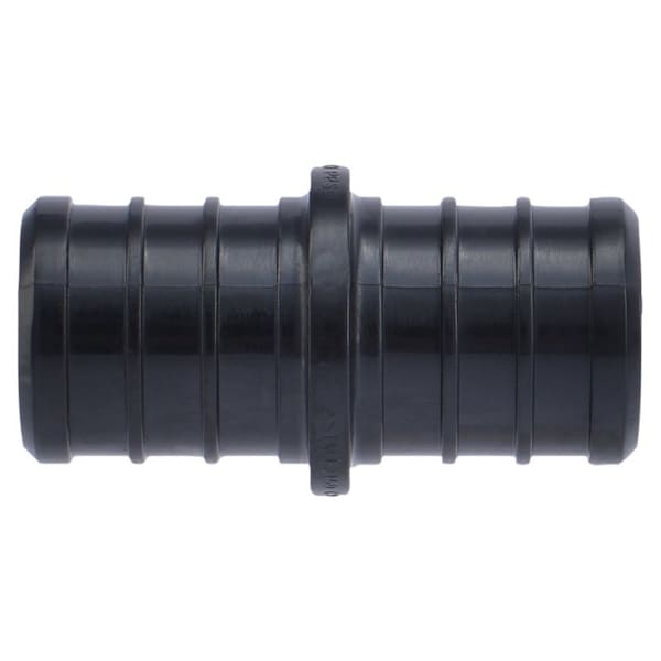 Sharkbite Coupling, 3/4 x 3/4 in, Barb, Polymer, Black, 200 psi Pressure, 5 PK UP016A5 - main