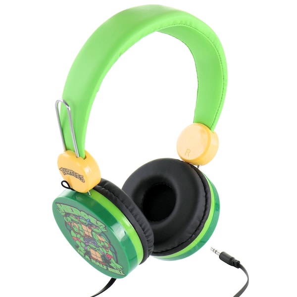 Rise Of The Teenage Mutant Ninja Turtles High Quality Wired Headphones in Green HP1-01265 - main