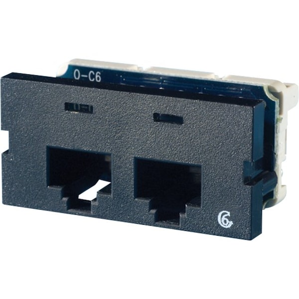 Ortronics 2-PORT MOD JACK 110 8W8P UTP, T568A/B CAT6 CLARITY 6 S22600 - main