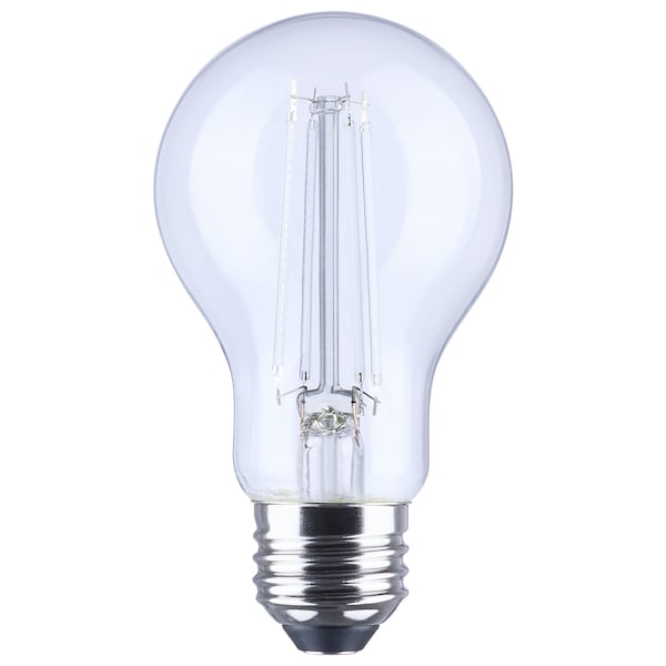 Satco 8 Watt LED A19 Straight Filament Blue Light Glass 120 Volt S14388 - main