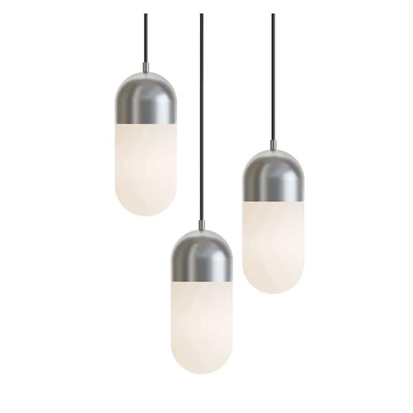Afx Irvine 3-Light Round Pendant, 120V, 45W, 5 CCT, Satin Nickel IRVP05LAJUDSNRND3 - main