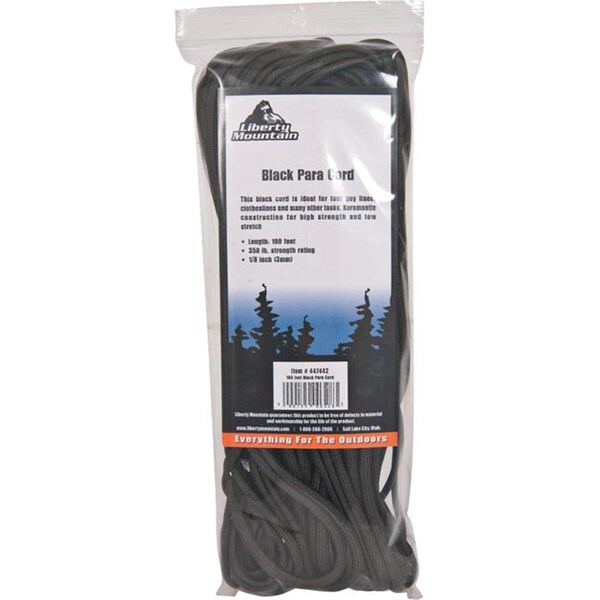 Liberty Mountain 100ft. Para Cord - Black 447442 - main