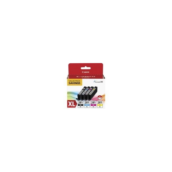Canon CLI-281XL Original Inkjet Ink Cartridge, Value Pack, Multicolor, Inkjet, 12PK CLI281XBKCMY - main