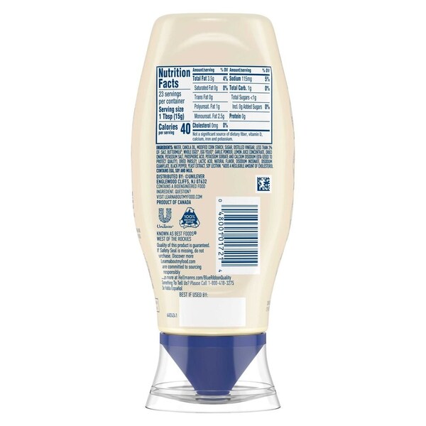 Hellmanns Buttermilk Ranch Chicken Tender Mayonnaise Style Dip, 11.5 Fluid Ounce, 8PK 64418398 - main