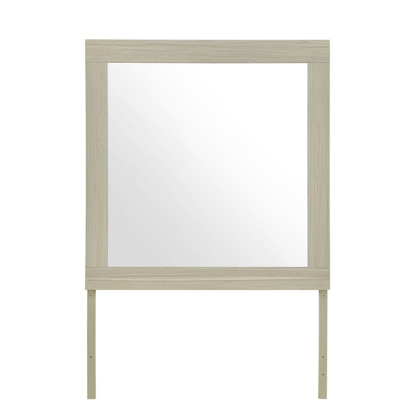 Global Furniture Usa Contemporary Emma Natural/White Mirror EMMA-NATURAL/WHITE-MR - main