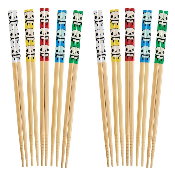 Helens Asian Kitchen Chopsticks Panda, 5 Pair 97135/2 - main