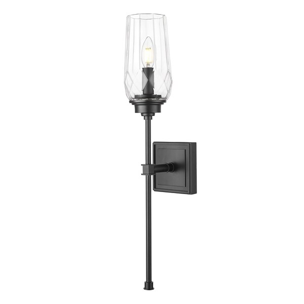 Z-Lite Cosmo Matte Black 1 Light Wall Sconce 2015-1S-MB - main