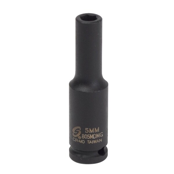 Sunex 1/4 in Dr 5Mm Deep Magnetic Impact Socket 805MDMG - main
