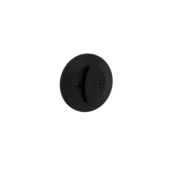 Kwikset One Sided Turn Deadbolt with 2-3/8in RCL Latch and Dual RCS and 5303 Full Lip Strike K3 Matte 663-514.DS - main