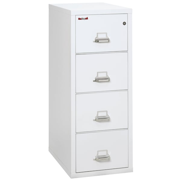 Fireking 4 Drawer, 1 Hr Fire & Impact Rated, Vertical, 31" depth Letter Arctic White 4-1831-CAW - main