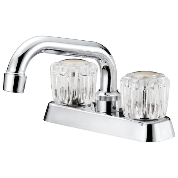 Boston Harbor Laundry Faucet, 2 gpm, 2-Faucet Handle, 3-Faucet Hole, Metal/Plastic, Chrome Plated FL010003CP - main