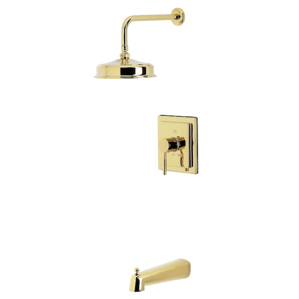 Kingston Brass Single-Handle Pressure Balanced Tub and Shower Faucet, Polished Brass KB5892DL - main