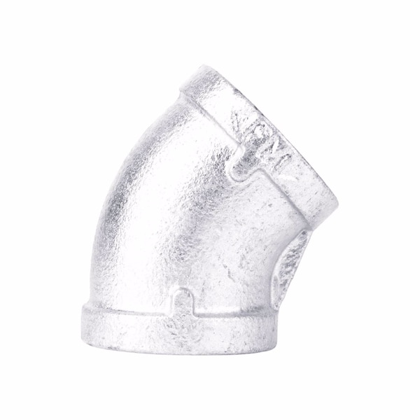 B & K STZ Industries 1/8 in. FIP each X 1/8 in. D FIP Galvanized Malleable Iron 45 Degree Elbow 501802 - main