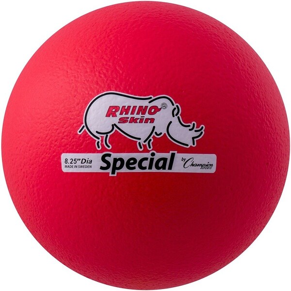 Champion Sports RS85NRD 8.5 in. Rhino Skin Ball, Neon Red RS85NRD - main
