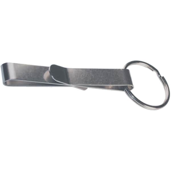 Hillman 1.25 in. Stainless Steel Key Ring with Key Clip 701282 - main