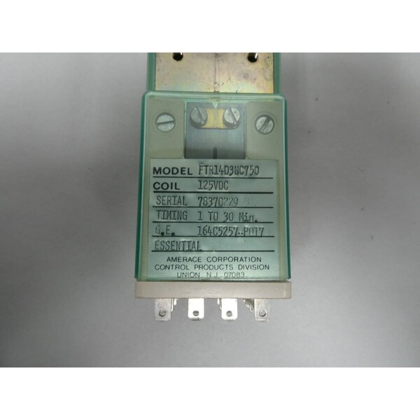 Agastat 125V-Dc Plug-In Relay FTR14D3NC750 - main
