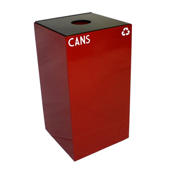 Witt Industries 28 gal Square Scarlet Red, Metal 28GC01-SC - main