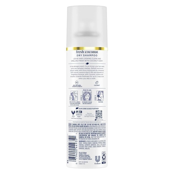 Dove Advanced Fresh Coconut Advanced Dry Shampoo, 5 Fluid Ounce, 12PK 64405915 - main