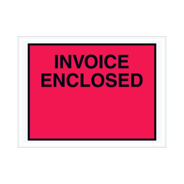 Zoro Select Packing List Envelopes, Red, PK1000 PL420 - main