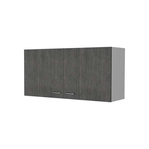 Homeroots 39in White Wood Wall mounted Accent Cabinet 534995 - main