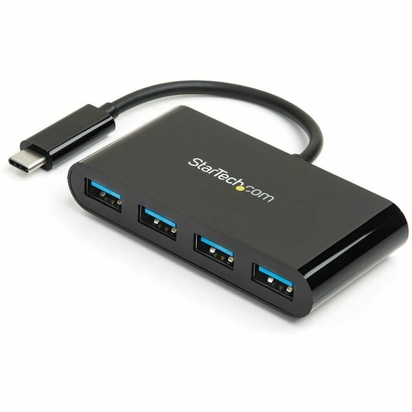 Startech.Com 4 Port USB C Hub - USB-C to 4x USB-A - USB 3.0 Hub 5Gbps - Bus Powered HB30C4AB - main