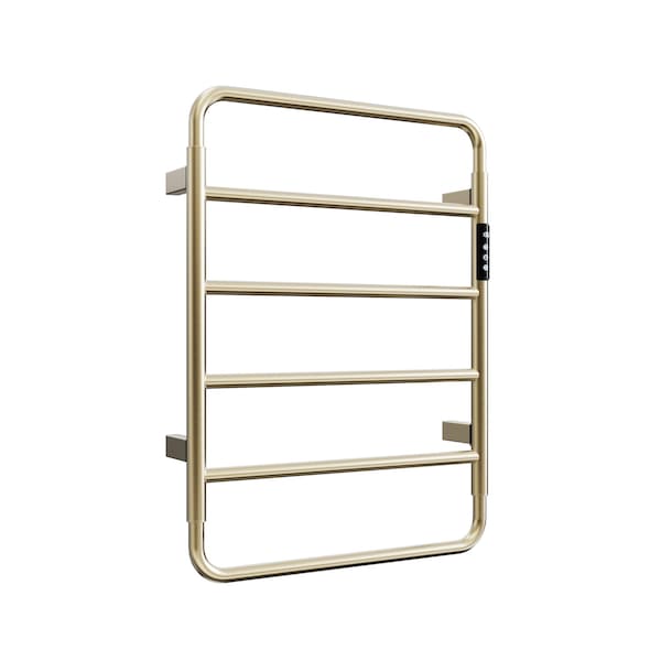 Edendirect 5-Bar Stainless Steel Electric Towel Warmer in Gold, Wall Mounted Towel Warme ZR-EB01BG330 - main