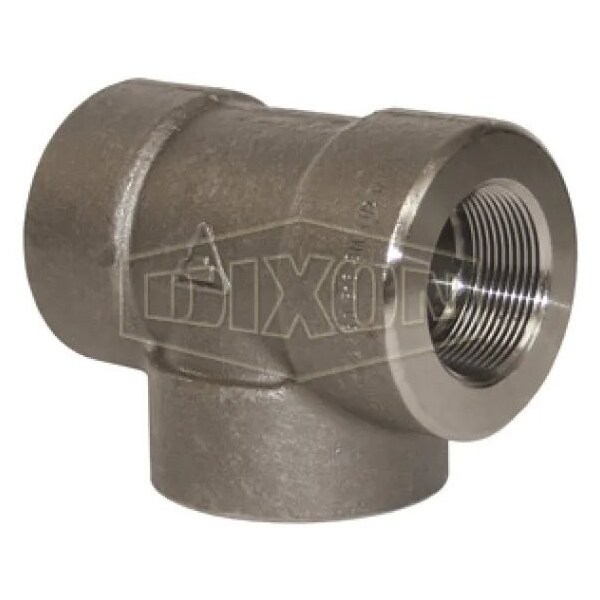 Dixon Threaded Pipe Tee, 3/4 in, FNPT, 2000 lb, Forged Steel FT75FS - main
