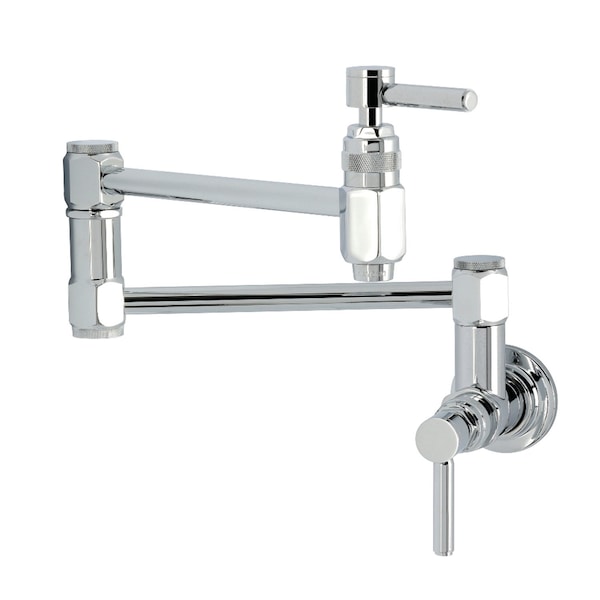 Kingston Brass Wall Mount Pot Filler Faucet, Polished Chrome KS5101DL - main