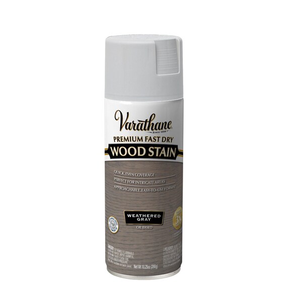 Varathane Premium Fast Dry Wood Stain Spray, Weathered Gray, 10.25 oz 385551 - main