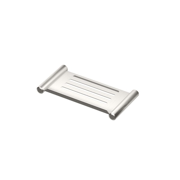 Gatco Elegant 10" Corner Shower Shelf, Brushed Nickel 1468 - main
