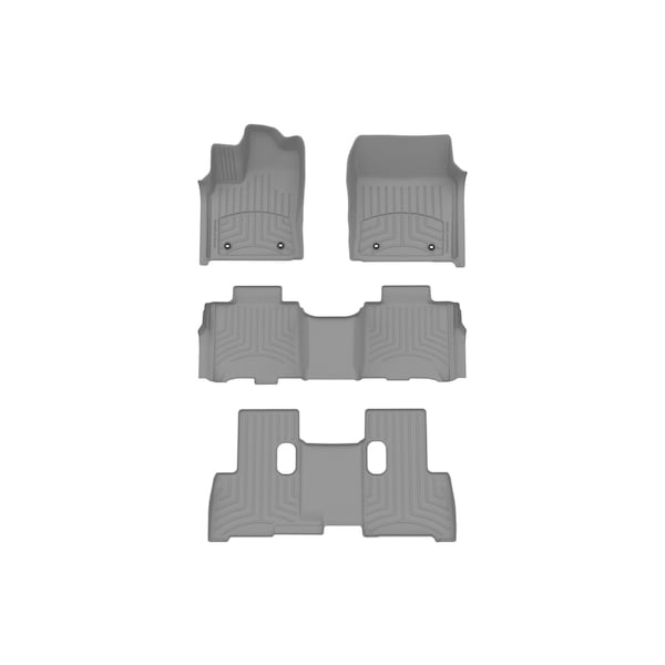 Weathertech Grey, Front and Rear and Rear FloorLiner HP 461784-1-2-3IM - main