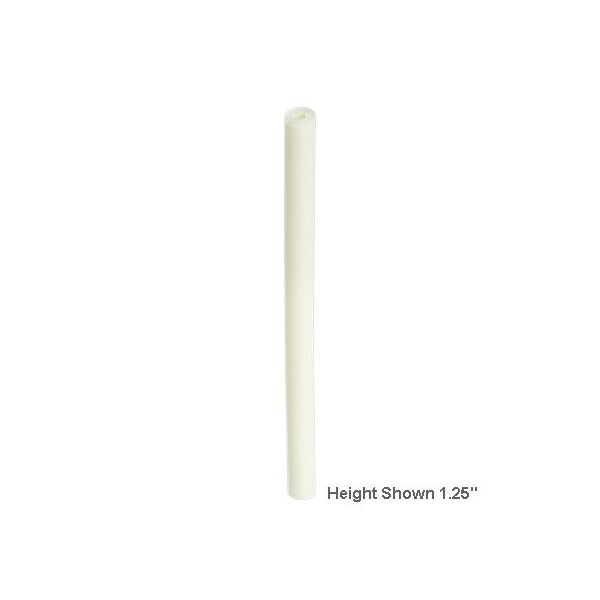Bivar Nylon Tubular, 0.100 in. Length, 0.085 OD, 0.032 ID, White 938-100 - main