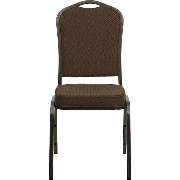 Flash Furniture Hercules Banquet Chair, Brown Back, 17-1/4 in W 20-1/4" L 38" H, Fabric Seat FD-C01-COPPER-008-T-02-GG - main