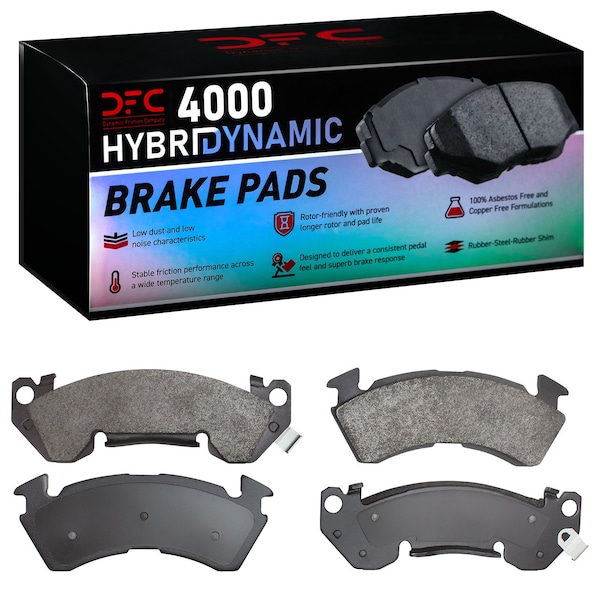 Dynamic Friction Co DFC 4000 HybriDynamic Brake Pads 4000-0614-00 - main