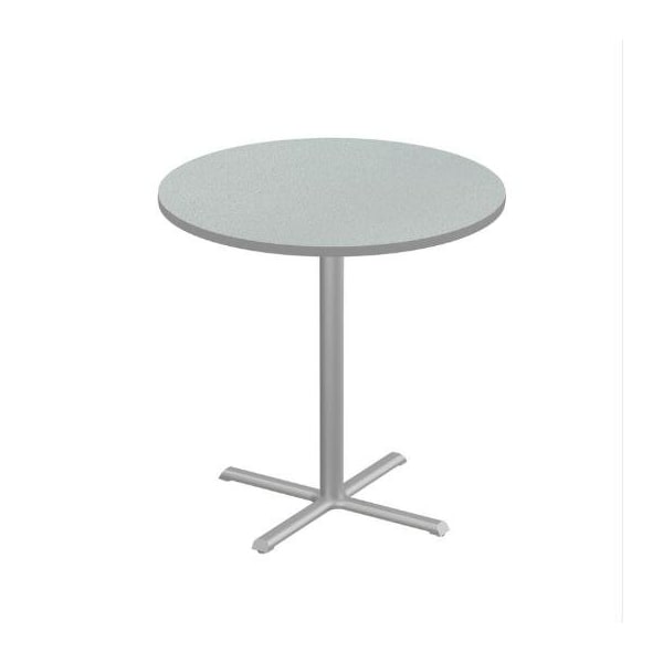 Correll Round Cafe Table, 48 in W, 48 in L, 42 in H, Particleboard Top, Gray Granite SXB48R-15-98-13 - main