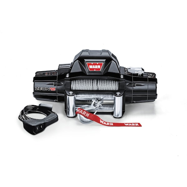 Warn Vehicle Mounted Recovery Winch 24 Volt Electric 12000 Lb Capacity Without Rope 90666 - main