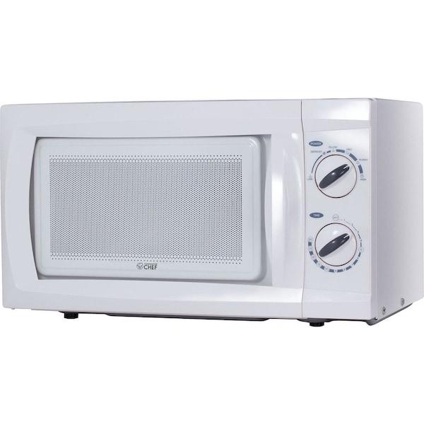 Commercial Chef Counter Top Microwave, 0.6 Cubic Feet, White CHM660W - main