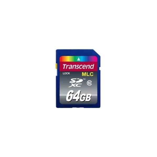 Transcend Information Transcend 64 GB Class 10 SDXC - 20 MB/s Read - 20 MB/s Write TS64GSDXC10M - main