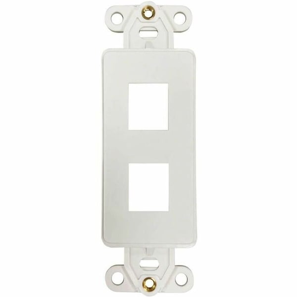 Tripp Lite series N042DAB-002V-IV 2-Port Antibacterial Wall-Mount Insert, Ivory N042DAB-002V-IV - main