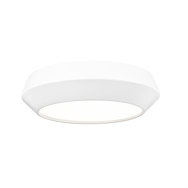 Z-Lite Quasars Matte White 1 Light Flush Mount 7701F12-MW-LED - main