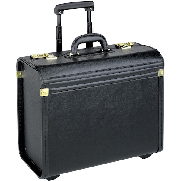 Lorell Rolling Luggage Case, 14" x 22" x 8", Black LLR61613 - main