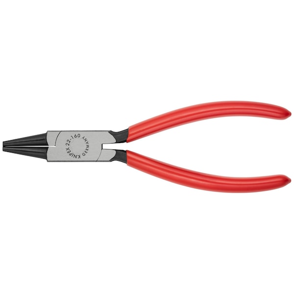 Knipex 6 1/4 in Round Nose Plier Plastic Coated Handle 22 01 160 - main