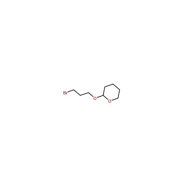 Ak Scientific 2-(3-Bromopropoxy)-tetrahydro-2H-pyran, 0.5% potassium carbonate as stabilizer (5g), CAS 33821-94-2 Y8779-5g - main