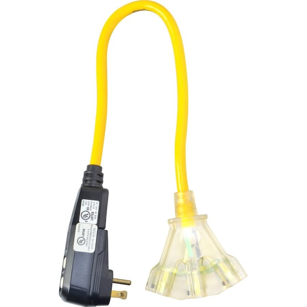 Yellow Jacket 2 Ft. 12/3 GFI Extension Cord with Powerblock 2814 - main