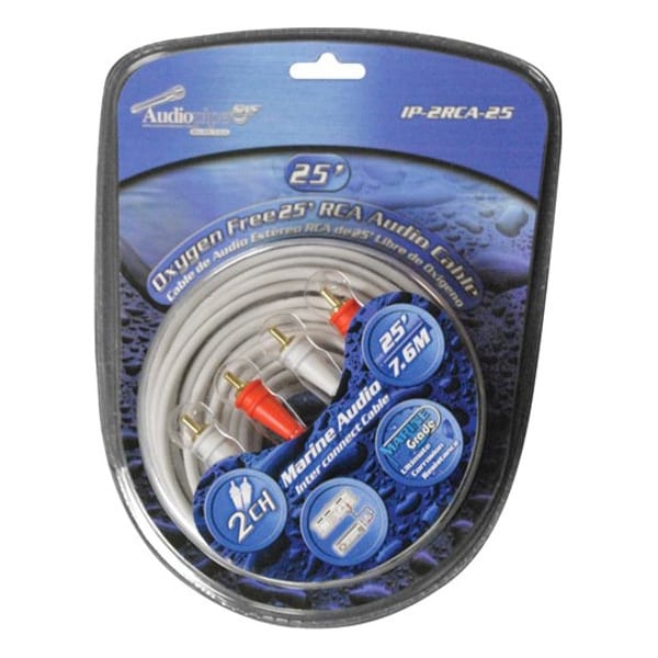 Audiopipe NEW AUDIOPIPE IP2RCA25 2 CH MARINE OXYGEN FREE RCA CABLE 25 FT 2 CHANNEL IP2RCA25 - main