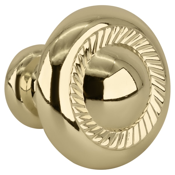 Brixwell Novelty Mushroom Cabinet Knob For Kitchen And Home Hardware 1-1/4 in Dia Polished Brass BXB322035 - main