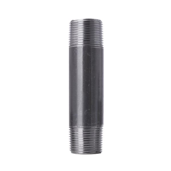 Stz Industries 2 in. MIP each X 2 in. D MIP Black Steel 5 in. L Nipple 300U2X5 - main