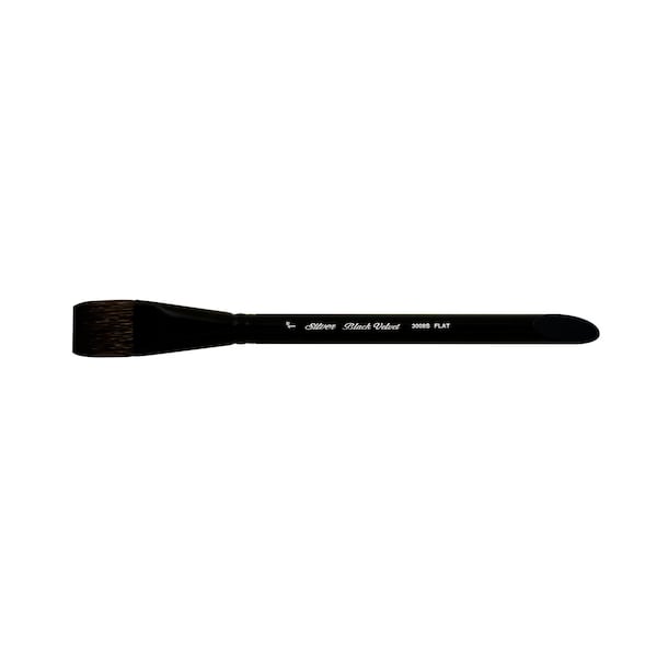 Silver Brush Black Velvet Brush, Square Wash, Size 1 3008s-1 - main