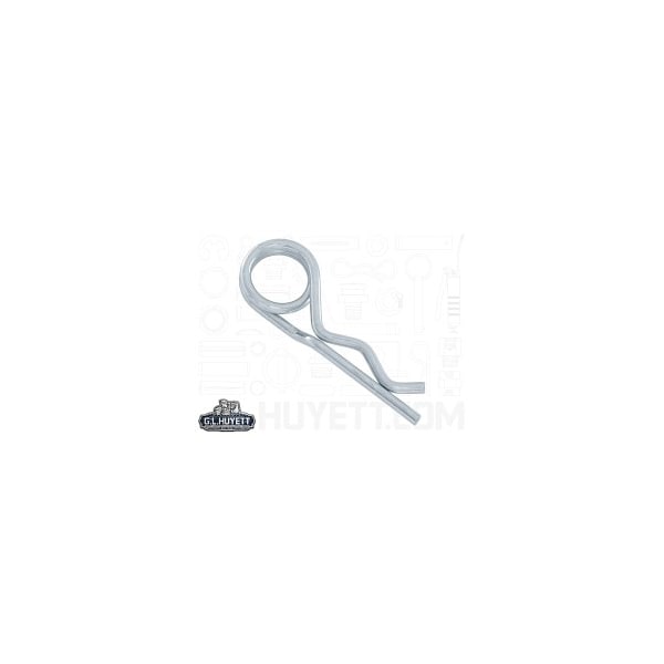 Huyett Double Loop Bridge Pin, Zinc Plated Spring Steel, 0.148 in Wire Dia x 3.125 in Length BPD-252 - main